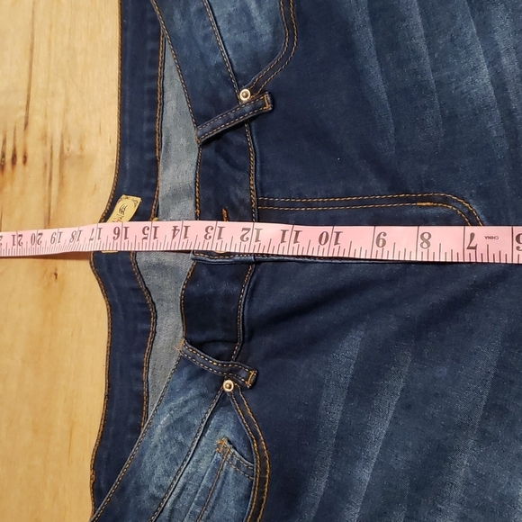 RAW 7 LADIES PLUS SZ 20 DISTRESSED CROPPED ANKLE JEANS - Picture 7 of 13